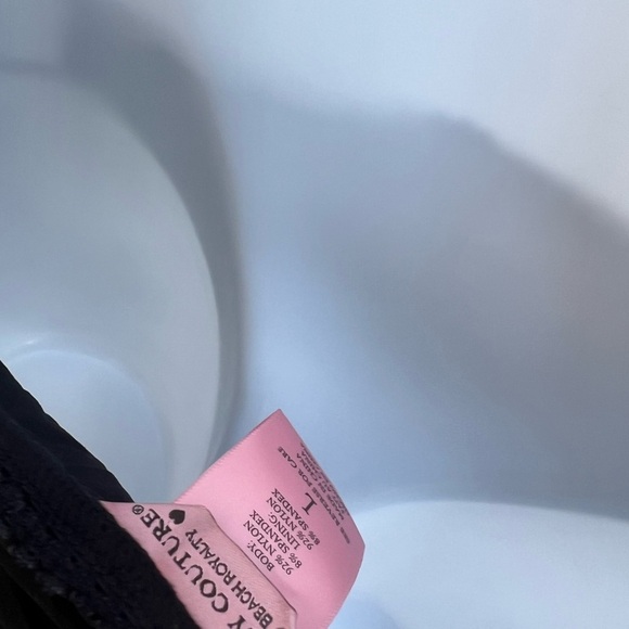 Juicy Couture Black Halter Bikini Women’s NWT Swimsuit 2 Pcs Y2K - Picture 8 of 10